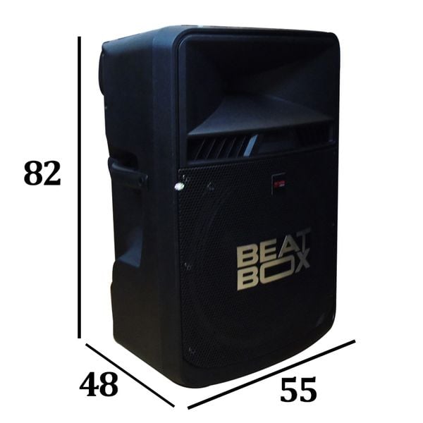 kích thước loa kéo di động Acnos Beatbox KB50U