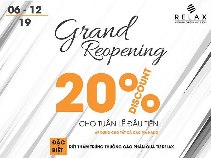 RELAX TƯNG BỪNG KHAI TRƯƠNG SHOWROOM - REOPENING NHẬN DIỆN THƯƠNG HIỆU MỚI