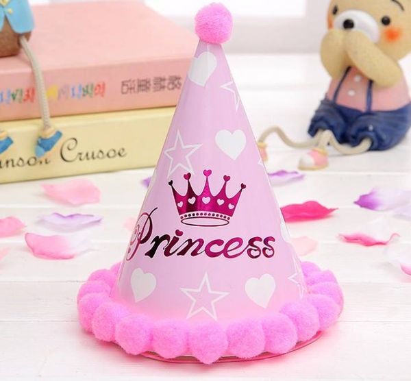 Mũ trang trí sinh nhật viền bi_Princess