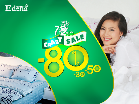 SỞ HỮU NGAY BỘ CHĂN RA GÔI NỆM CAO CẤP EDENA VỚI GIÁ CHỈ 199K
