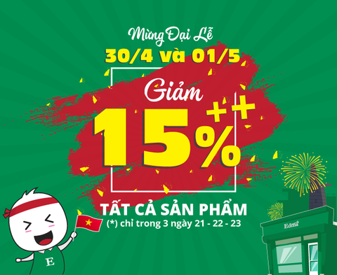 EDENA KHUYẾN MÃI TƯNG BỪNG CHÀO MỪNG ĐẠI LỄ