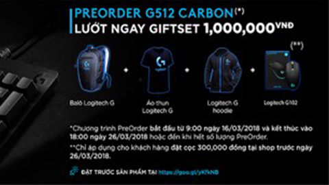 Pre-Order liền tay - Rinh ngay quà khủng từ LOGITECH