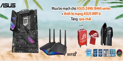 ASUS ROG Z490/B460 cùng thiết bị mạng ASUS WiFi6