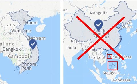 Facebook lại đổ lỗi kỹ thuật khi xóa Hoàng Sa, Trường Sa của Việt Nam