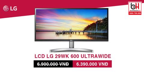 LCD LG 29 INCH 29WK600-W ULTRAWIDE HDR IPS GAMING - TUẦN LỄ VÀNG