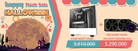 TẢN NHIỆT NƯỚC NZXT KRAKEN X52 240MM BLACK AIO - NGÀY HỘI MA