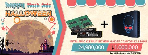 Intel NUC Kit NUC8i7HVK Hades Canyon (Coffee Lake) GAMING - i7 8809G NGÀY HỘI MA