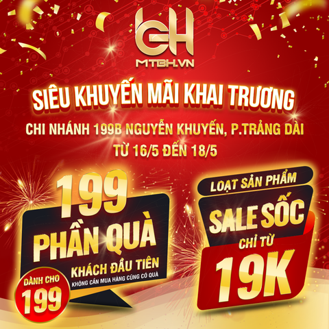 MÁY TÍNH BIÊN HÒA KHAI TRƯƠNG CHI NHÁNH TRẢNG DÀI – ƯU ĐÃI CỰC LỚN, QUÀ TẶNG NGẬP TRÀN!
