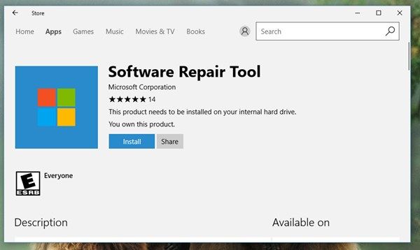microsoft software repair tool for windows 10 download