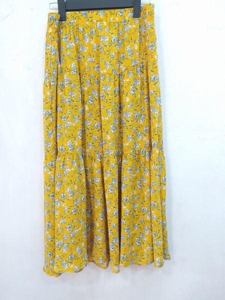 Chân váy hoa nhí xếp li nhỏ dáng dài vintage tiểu thư Hàn Quốc nhiều màu |  Lazada.vn