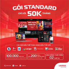 Viettel ra mắt gói kênh Standard TV360 - Chỉ 50k/tháng dùng cho 2 thiết bị