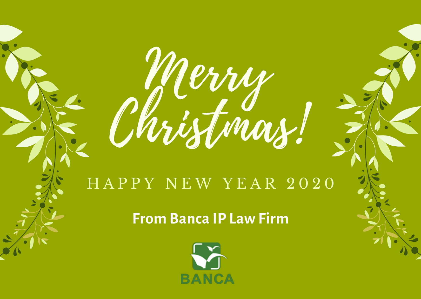 Season's Greetings from BANCA IP LAW FIRM – Banca Intellectual Property Law  Firm