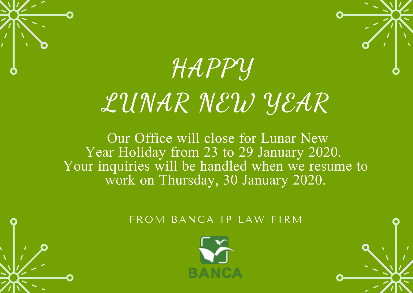 HAPPY LUNAR NEW YEAR