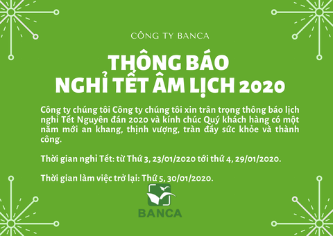 THÔNG BÁO LỊCH NGHỈ TẾT ÂM LỊCH