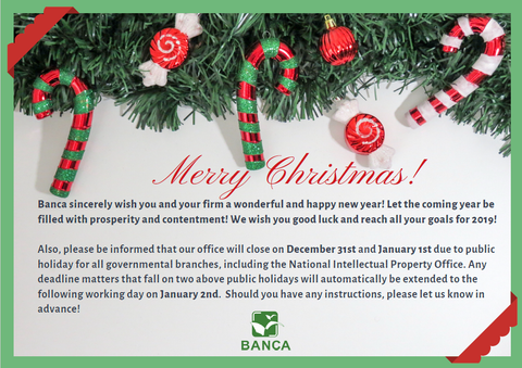 Best wishes from Banca IP Law Firm