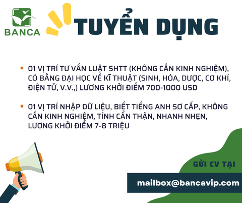 BANCA TUYỂN DỤNG!