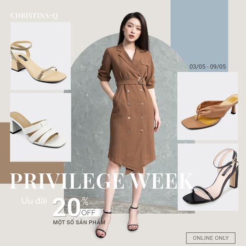 Weekly Sale -  Tuần Lễ Vàng Ưu đãi đến 20% cùng Christina-Q