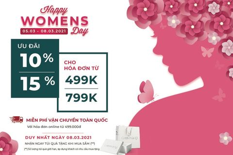 CHRISTINA-Q ƯU ĐÃI ĐẶC BIỆT NGÀY QUỐC TẾ PHỤ NỮ 8.3 [ Happy Women’s Day ]