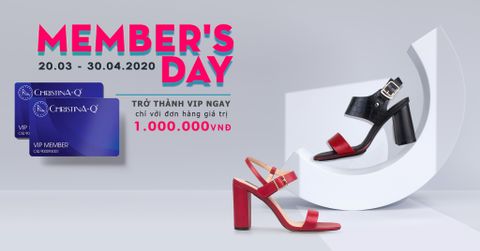 MEMBER DAY – TRỞ THÀNH MEMBER VIP CHỈ VỚI ĐƠN HÀNG 1.000.000VNĐ