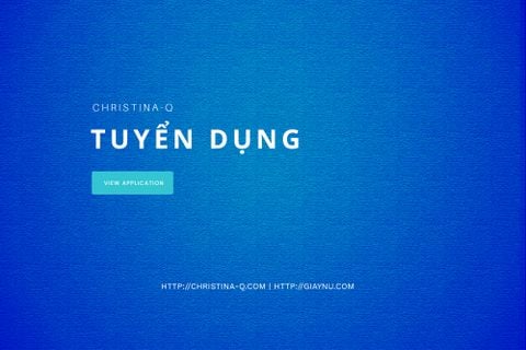 CHRISTINA-Q TUYỂN DỤNG | CỘNG TÁC VIÊN BÁN HÀNG