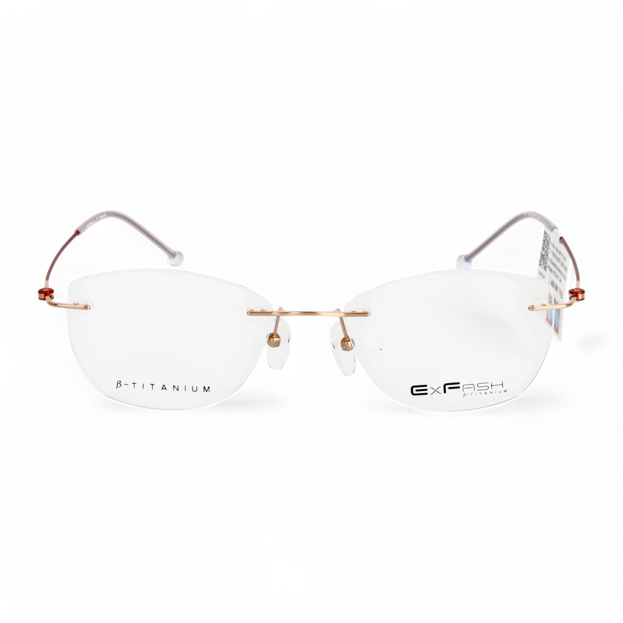 Gọng Kính Khoan Không Viền Titanium Exfash EF33219T Chính Hãng