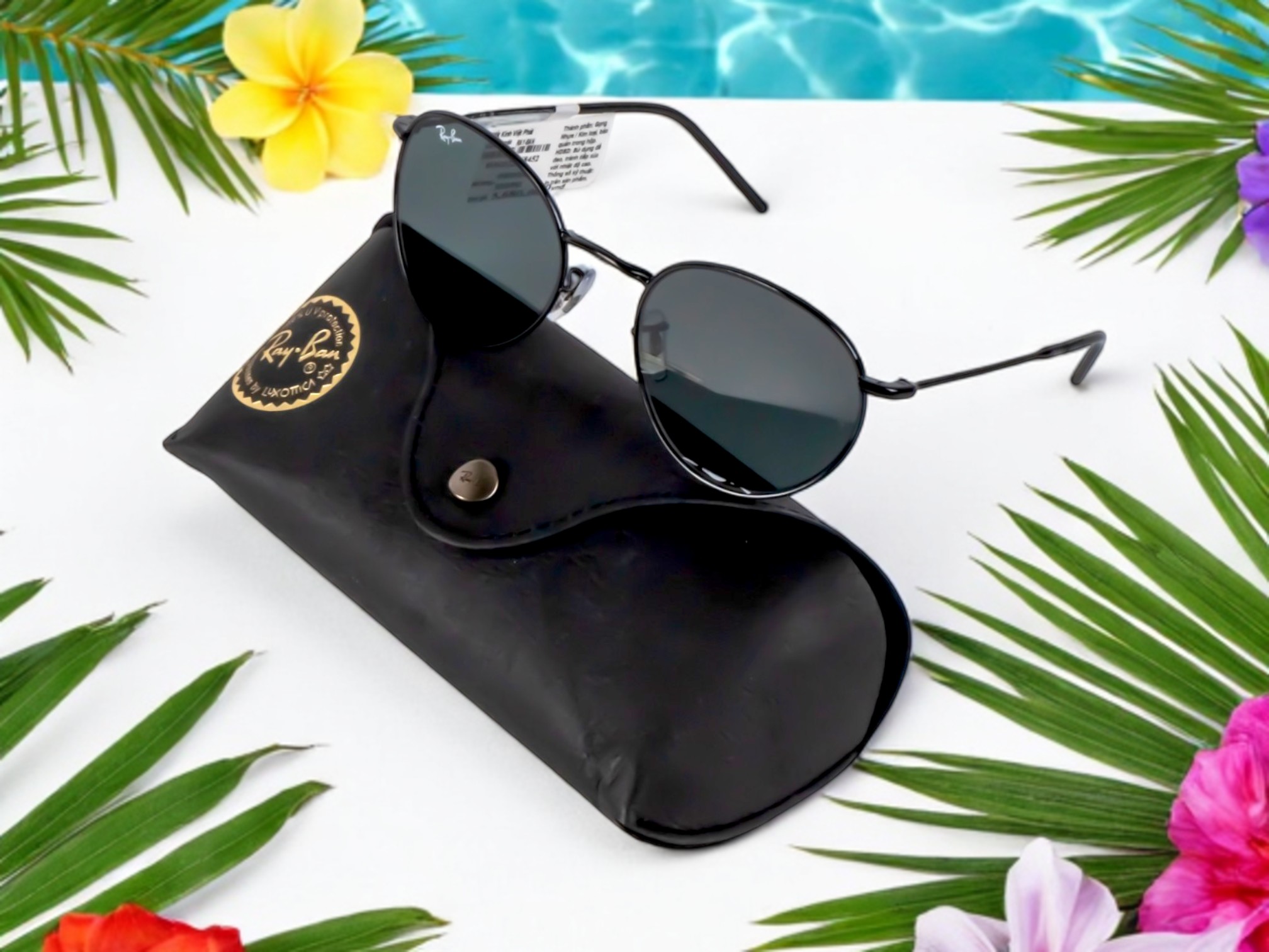 Rayban 0RBR0103S Round Rerverse Kính Mát - Tem Chính Hãng Luxottica - Full Box