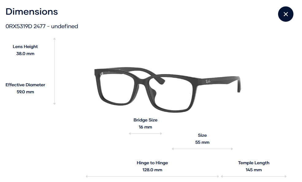 Rayban 0RX5319D Glasses Gọng Kính - Tem Chính Hãng Luxottica - Full Box
