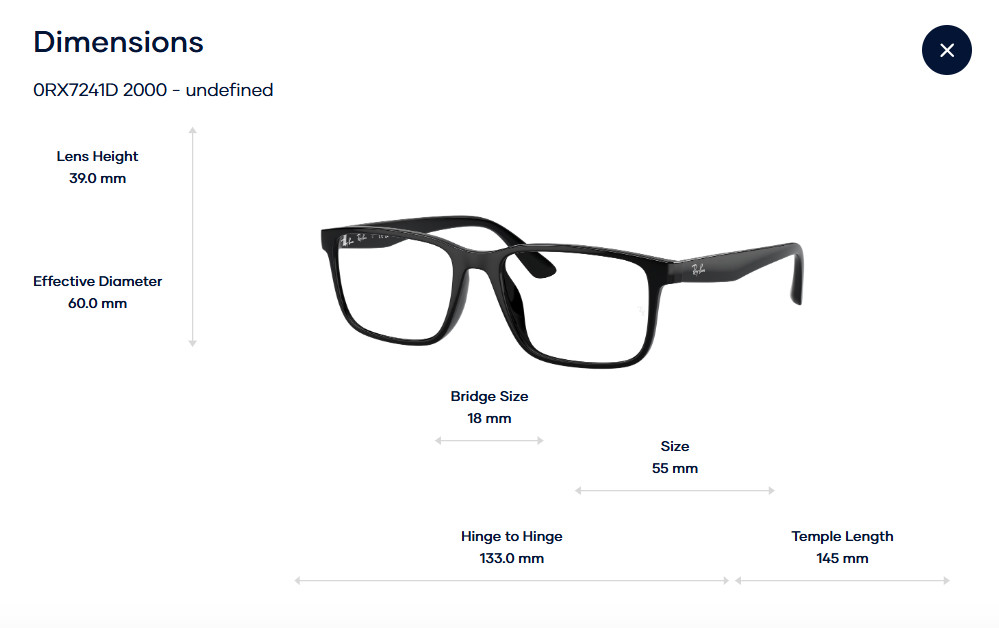 Rayban 0RX7241D Glasses Gọng Kính - Tem Chính Hãng Luxottica - Full Box