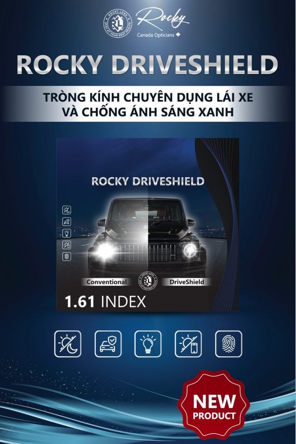 Trong Kính Chuyên Dụng Lái Xe Rocky Driveshield