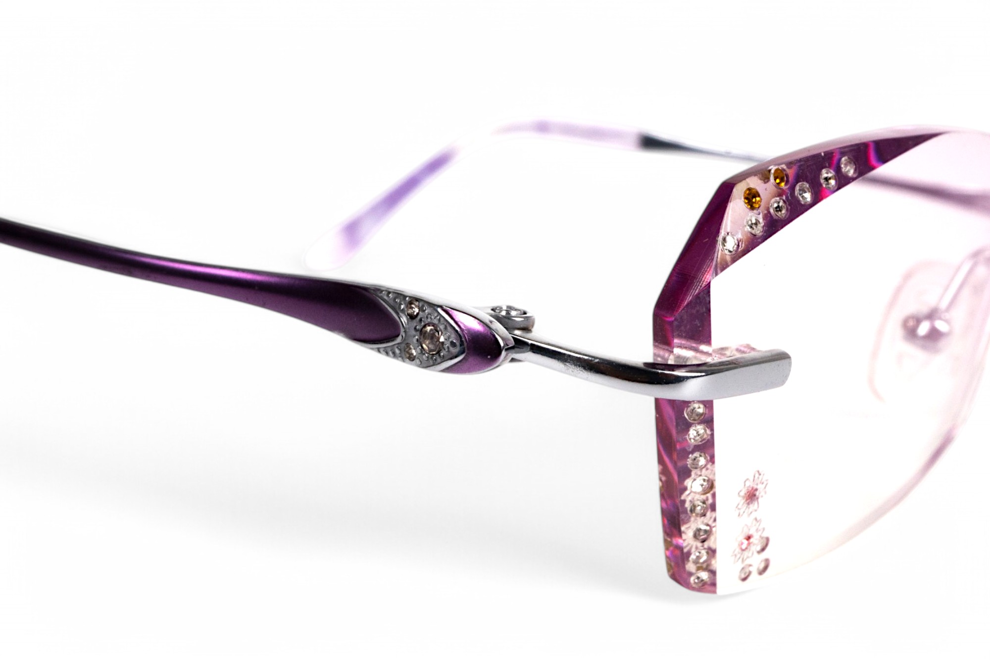 Zoson 3013 Kính Không Viền Titanium, Vát Cạnh Kim Cương