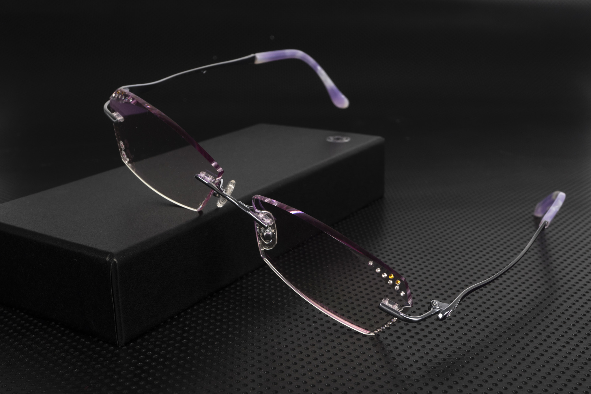 Zoson 3013 Kính Không Viền Titanium, Vát Cạnh Kim Cương
