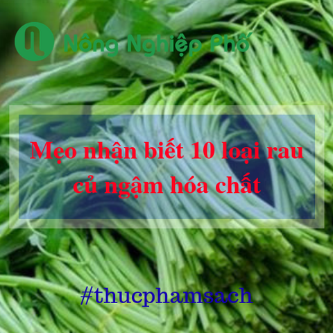 Mẹo nhận biết 10 loại rau củ “ngậm” hóa chất