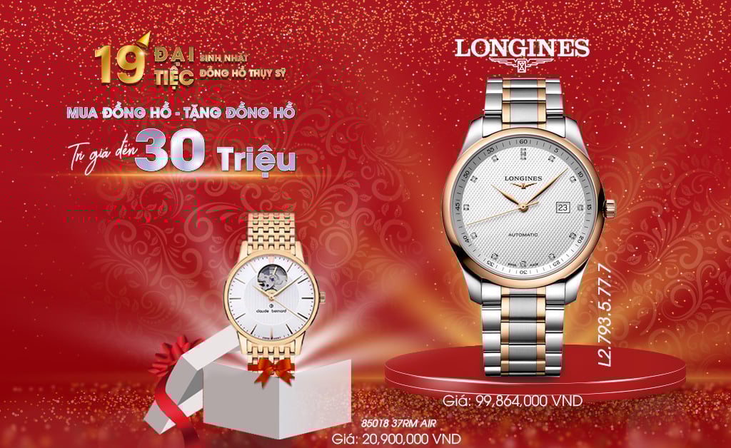 ĐẠI TIỆC SINH NHẬT - ĐẠI TIỆC ĐỒNG HỒ THỤY SĨ: TẶNG 1 HOẶC NHIỀU ĐỒNG HỒ KHI MUA ĐỒNG HỒ