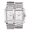 Đồng hồ nam chính hãng mặt chữ nhật dây kim loại được yêu thích nhất hiện nay