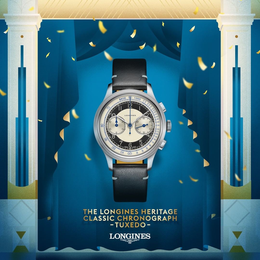 Đồng hồ Longines Heritage L2.330.4.93.0 Classic - Tuxedo 38.5mm