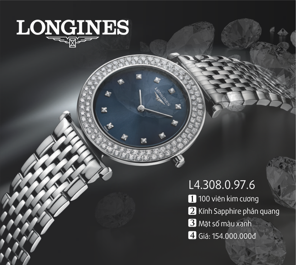 Đồng Hồ Nữ Bulova 96P193 trắng tinh khôi, mặt số khảm ánh ngọc trai, đính 12