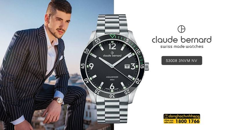 Đồng hồ Claude Bernard 53008 3NVM NV