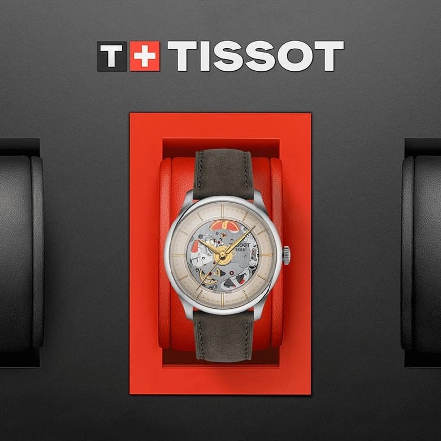 Tissot Chemin Des Tourelles Skeleton T139.836.16.261.00  - Mẫu đồng hồ cơ nam đẹp, đỉnh cao của sự mạnh mẽ và tinh tế
