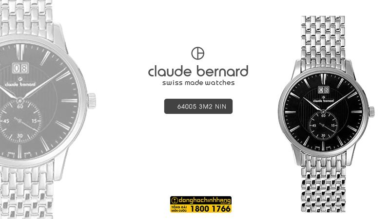 Đồng hồ Claude Bernard 64005 3M2 NIN