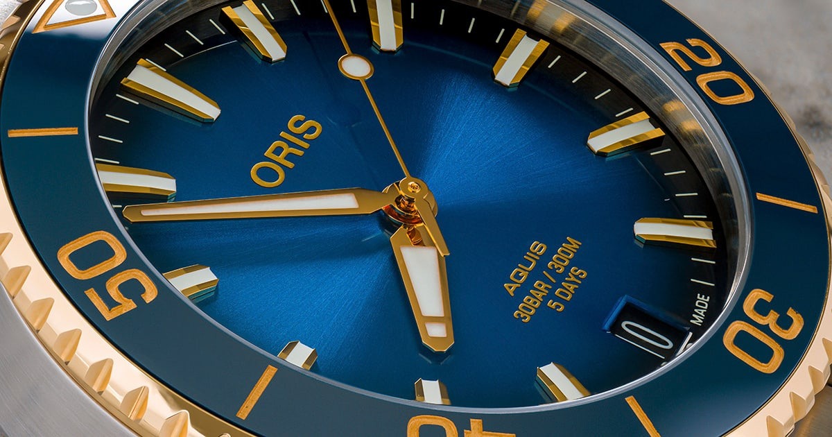 Oris Aquis Date Cal. 400 Bico 01 400 7769 6355-07 8 22 09PEB thiết kế cho thợ lặn