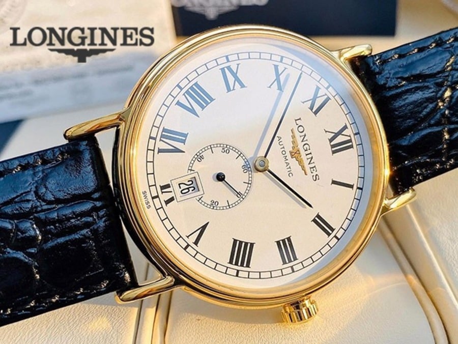 Nhận biết đồng hồ Longines dây da chính hãng