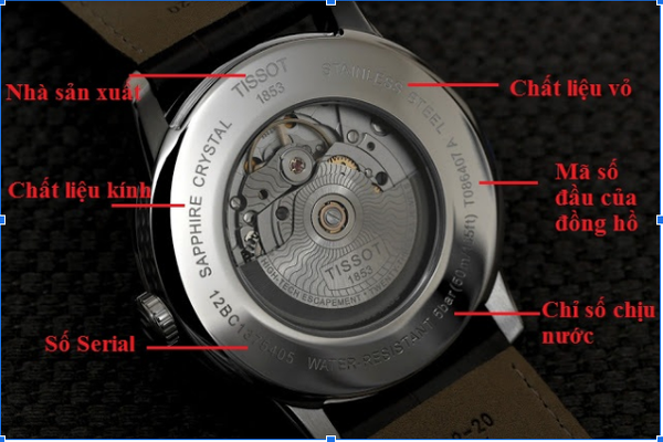 Kiểm tra đồng hồ Tissot chính hãng bằng serial -