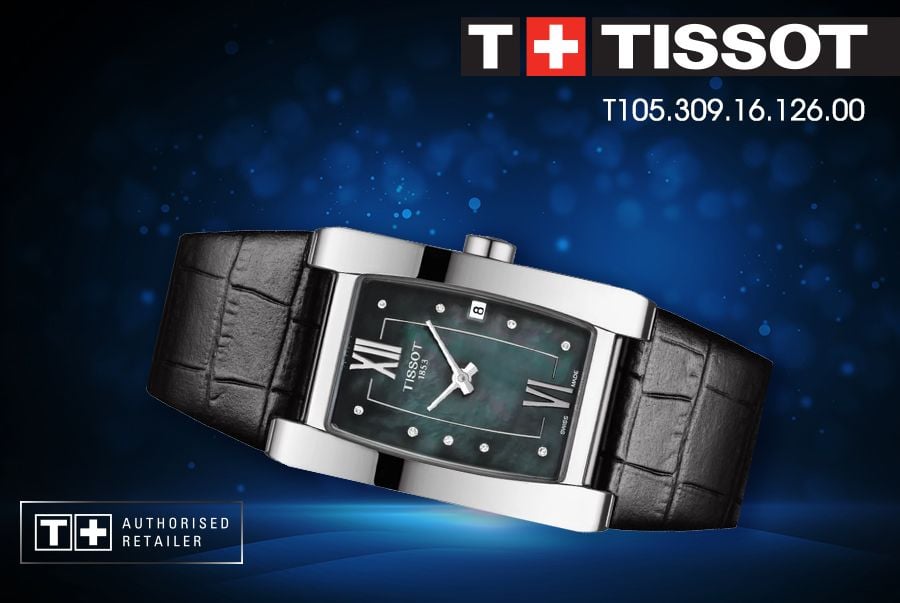 5 mẫu đồng hồ Tissot nữ mặt vuông dây da cho cô nàng năng động -