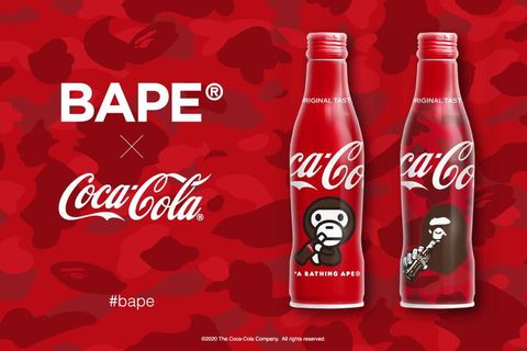 BAPE tái hợp Coca Cola trong phiên bản chai xịn sò