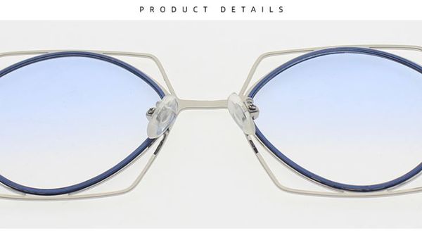 Mắt kính mát nam nữ ovan gọng kính kim loại khung đôi UV400 Jaliver Young SM – 6144 NSX6
