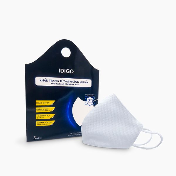 IDIGO ANTI-BACTERIAL WATERPROOF 3 LAYERS FACE MASK