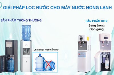 Giải pháp lọc nước Nhật Bản kết hợp máy làm nước nóng lạnh