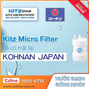 Máy lọc nước Kitz Micro Filter đã lên kệ tại hệ thống siêu thị Nhật Bản Kohnan