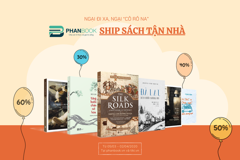 KHUYẾN MÃI THÁNG 3 - NGẠI ĐI XA, NGẠI “CÔ RÔ NA”, PHANBOOK SHIP SÁCH TẬN NHÀ