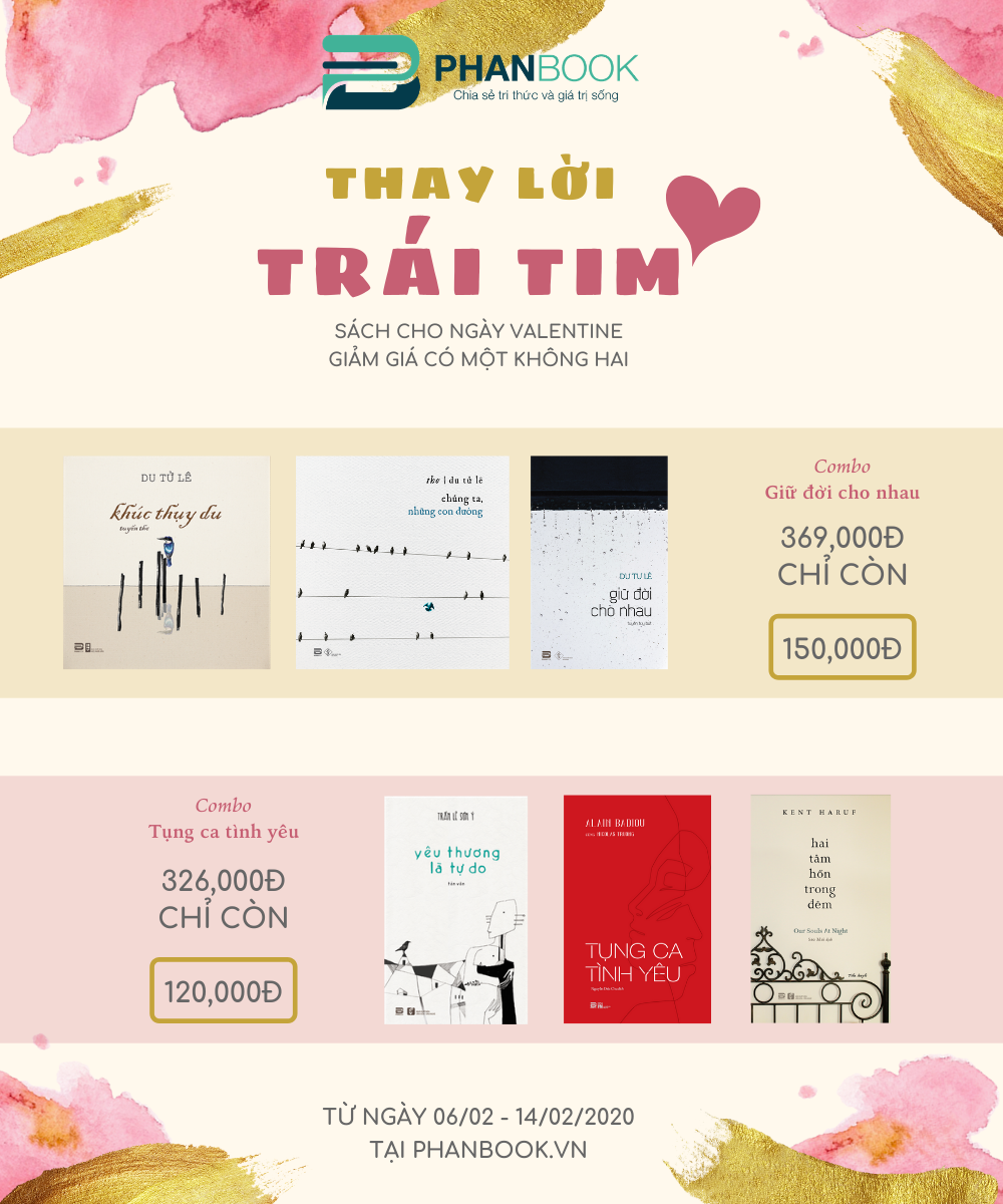 THAY LỜI TRÁI TIM |  SÁCH CHO NGÀY VALENTINE - GIẢM GIÁ CÓ MỘT KHÔNG HAI!